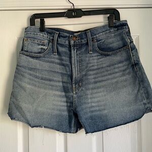 Madewell New Without Tags Blue Jean Shorts with Frayed Hem and Vintage Look